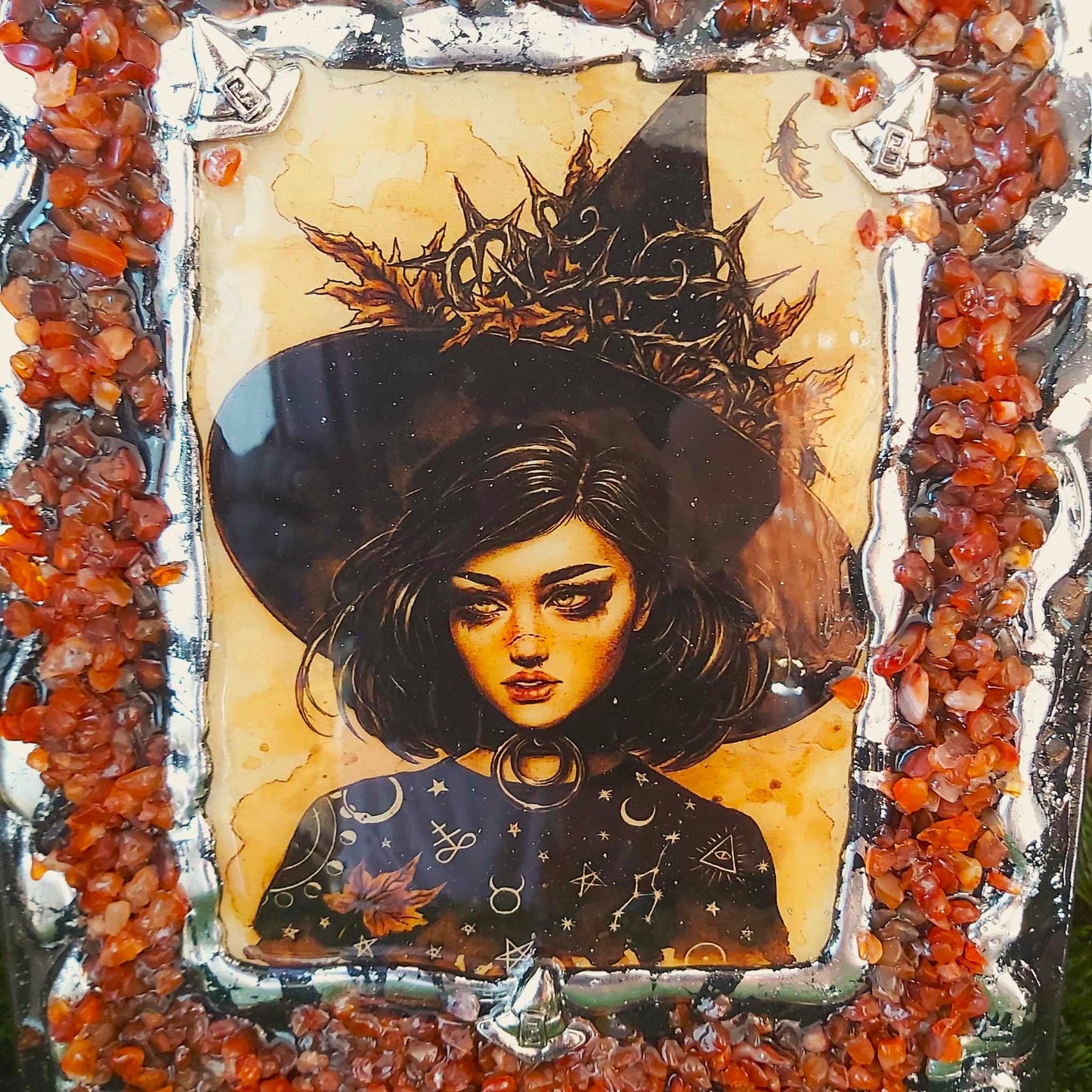 A4 Handmade Crystal Journal Diary Notebook with Carnelian