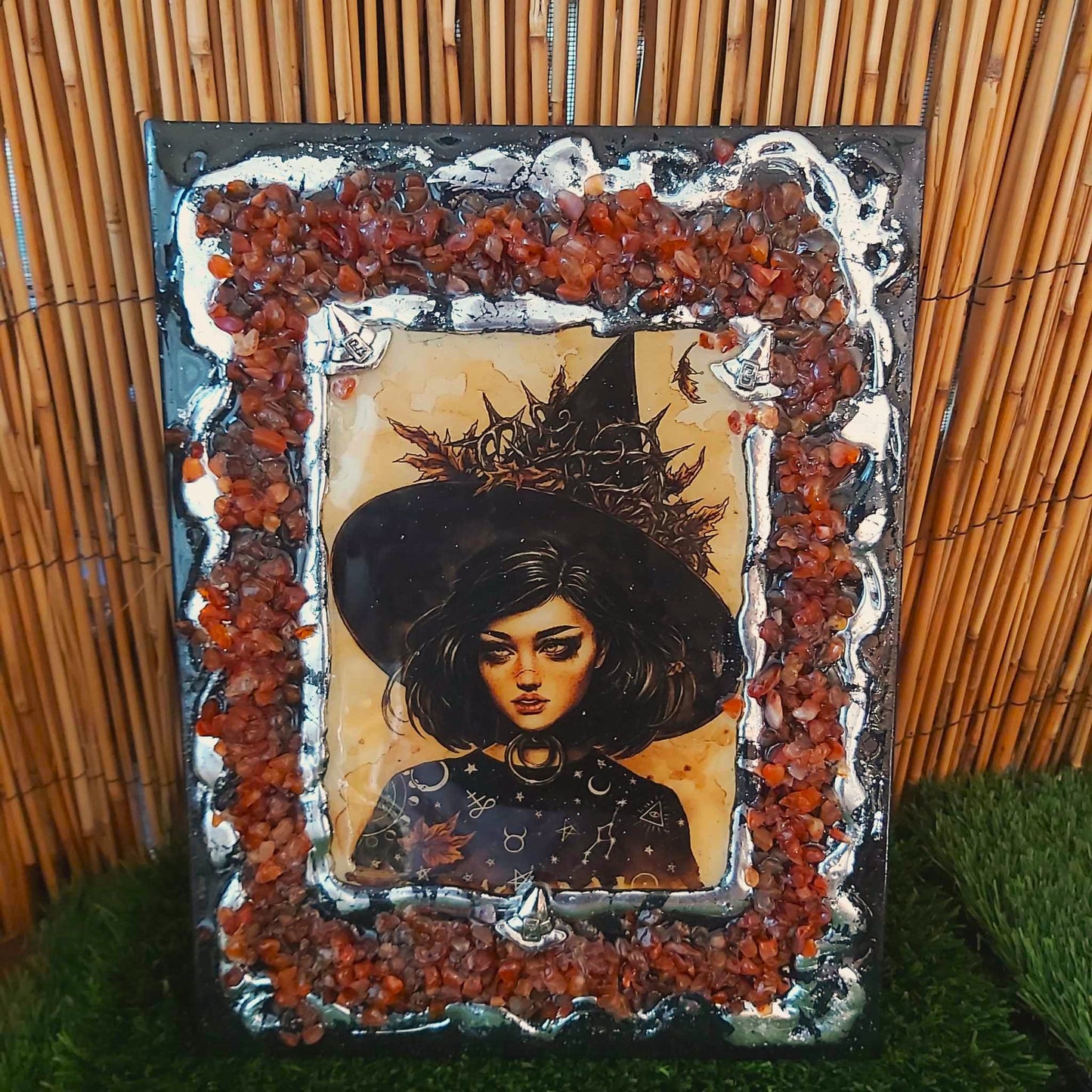 A4 Handmade Crystal Journal Diary Notebook with Carnelian