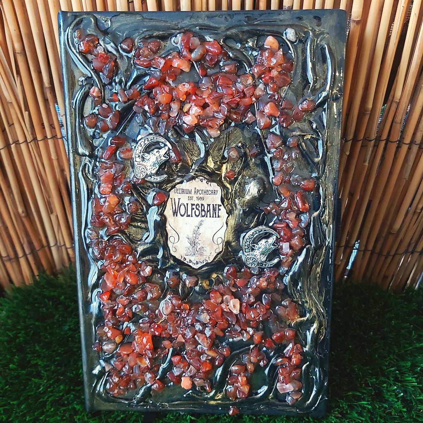 Handmade Carnelian Crystal Journal Notebook