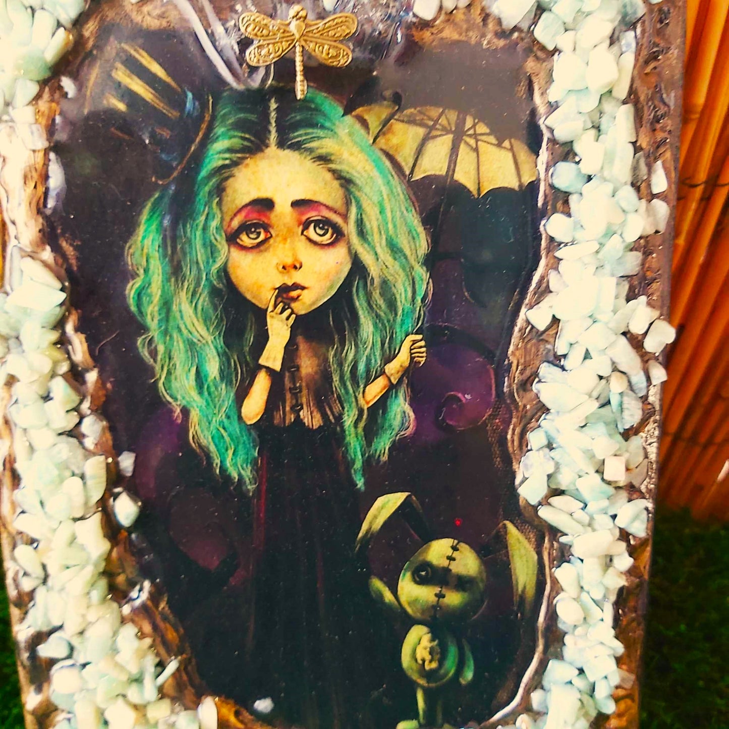 Handmade Amazonite Crystal Journal Notebook