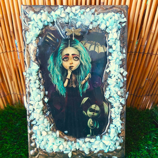 Handmade Amazonite Crystal Journal Notebook