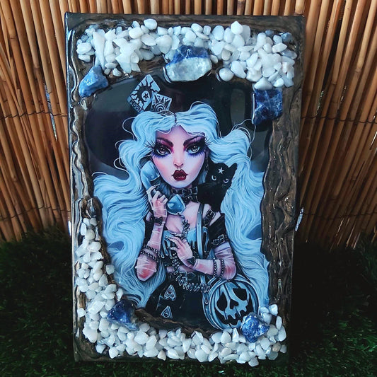 Handmade White Quartz Crystal Journal Notebook