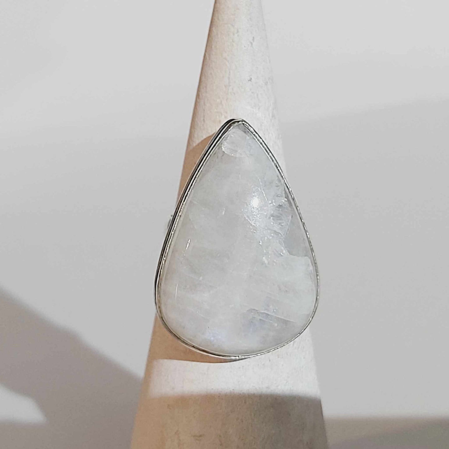 Free Spirit Rainbow Moonstone Ring Size US 7 (E1671)