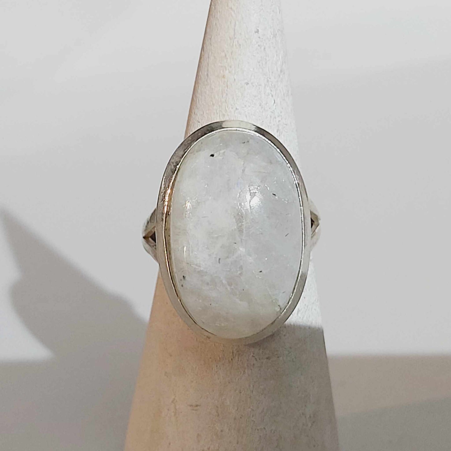 Free Spirit Rainbow Moonstone Ring Size US 10 (E1687)