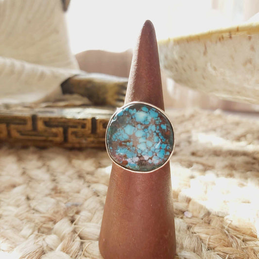 Turquoise Acceptance Gemstone Ring  Size US 7.5 (E2375)