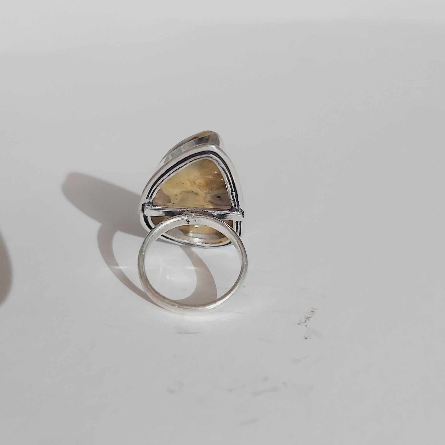 Agate Physical Wellbeing Gemstone Ring US 6 (E2403)