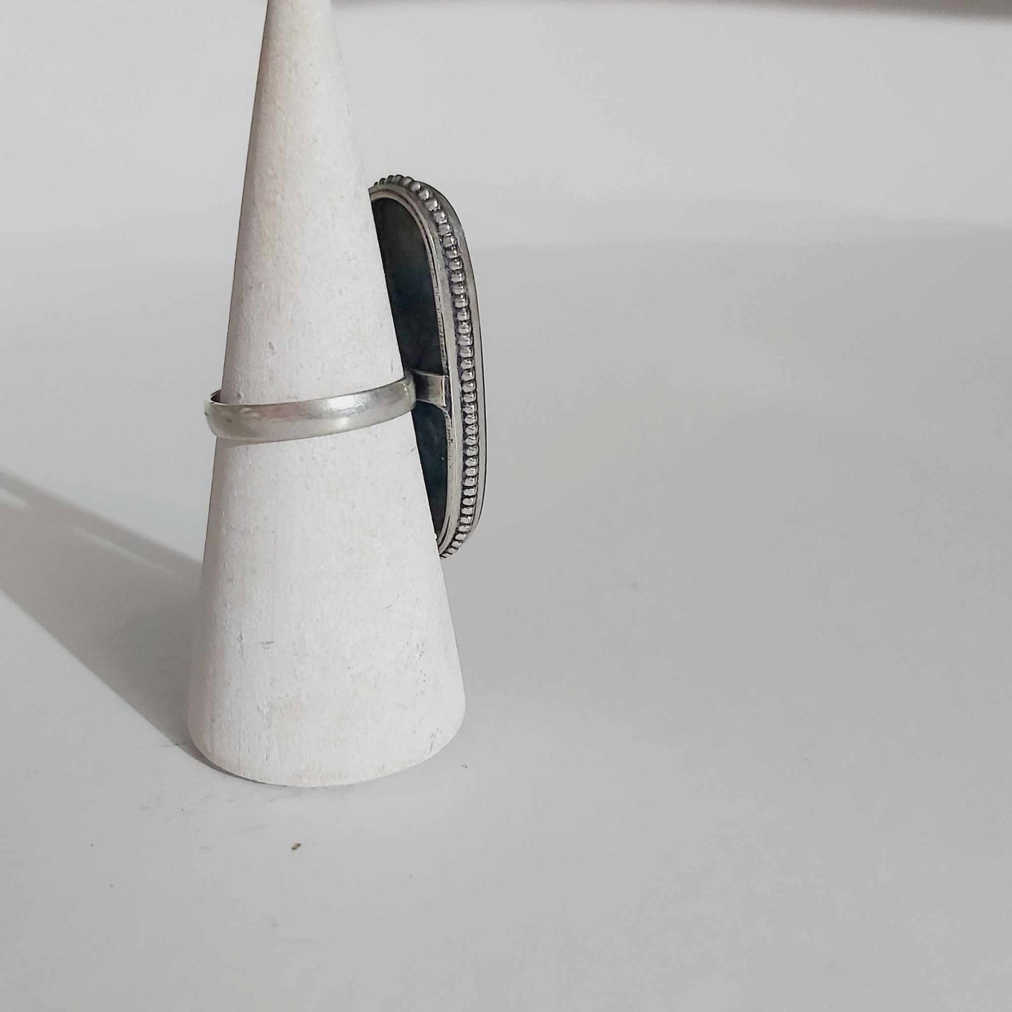 Agate Physical Wellbeing Gemstone Ring US 9.5 (E2424)