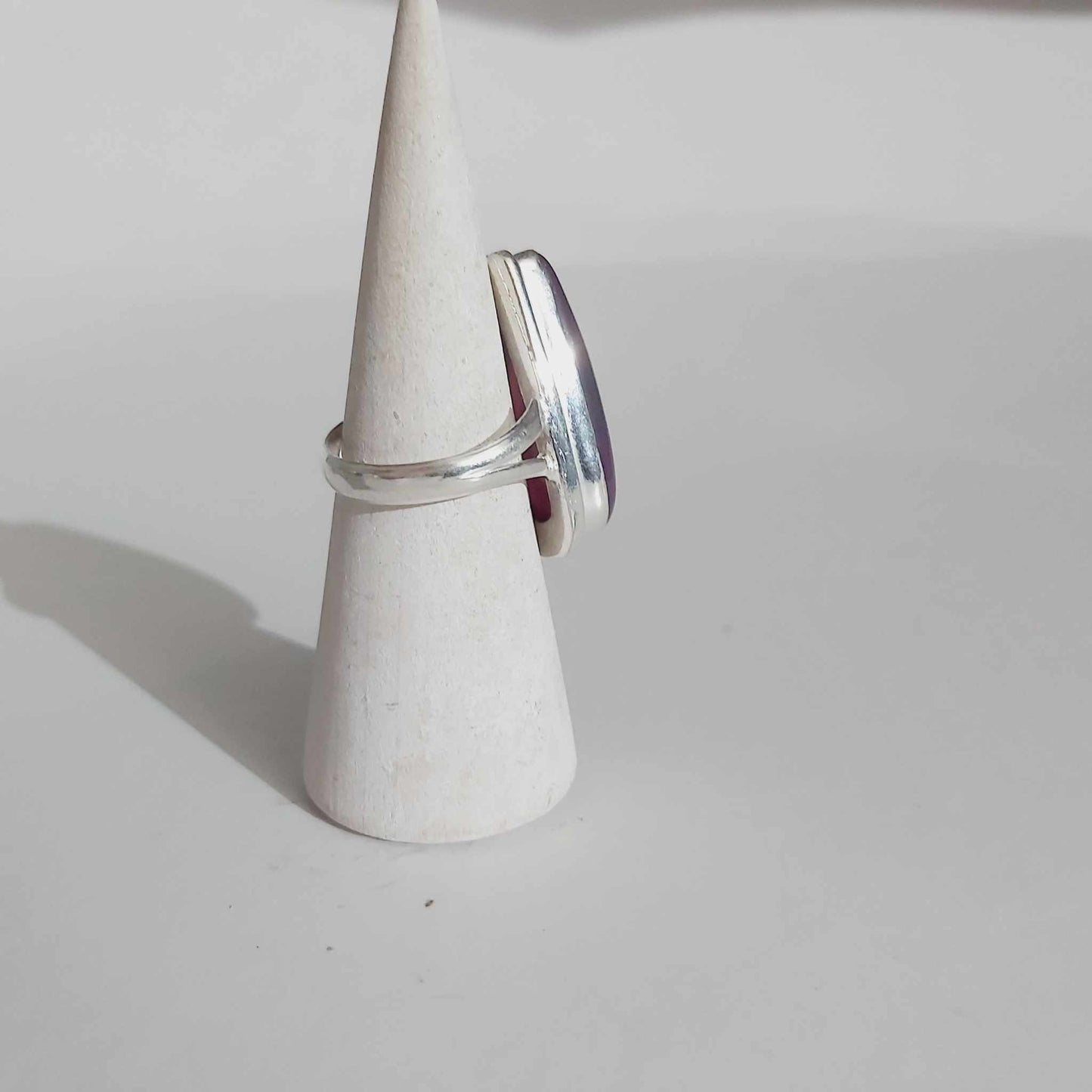 Agate Physical Wellbeing Gemstone Ring US 10 (E2437)