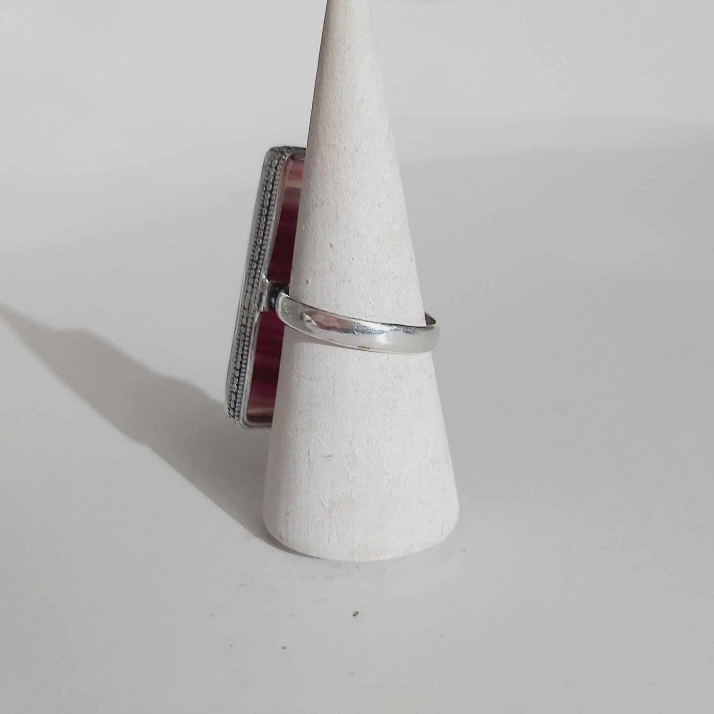 Agate Physical Wellbeing Gemstone Ring US 12 (E2441)