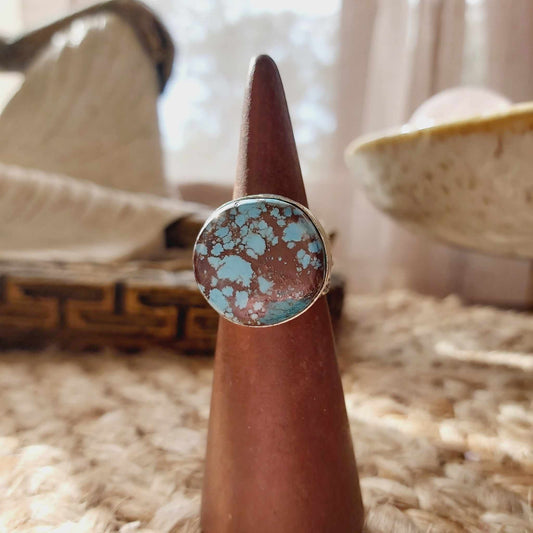 Turquoise Acceptance Gemstone Ring  Size US 6.5 (E2503)