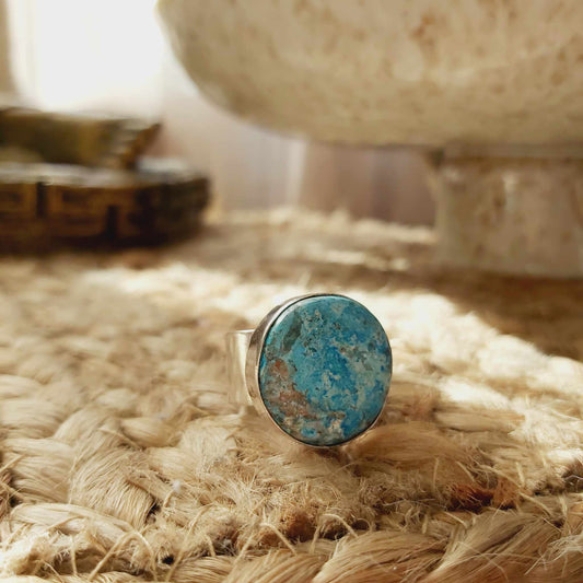 Turquoise Acceptance Gemstone Ring  Size US 7 (E2504)