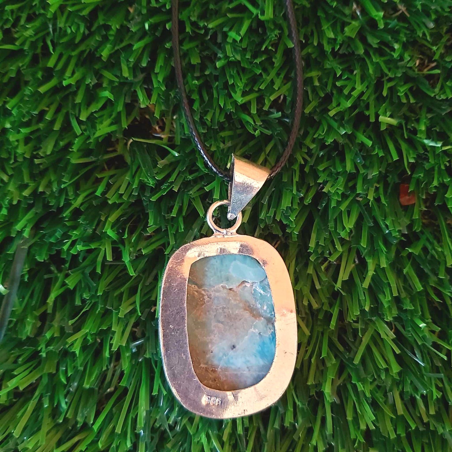 Larimar Goddess Pendant Necklace (E2515)