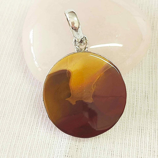 Mookaite Australian Gemstone Crystal Pendant (E862)