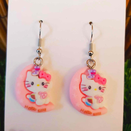 Handmade Hello Kitty Earrings