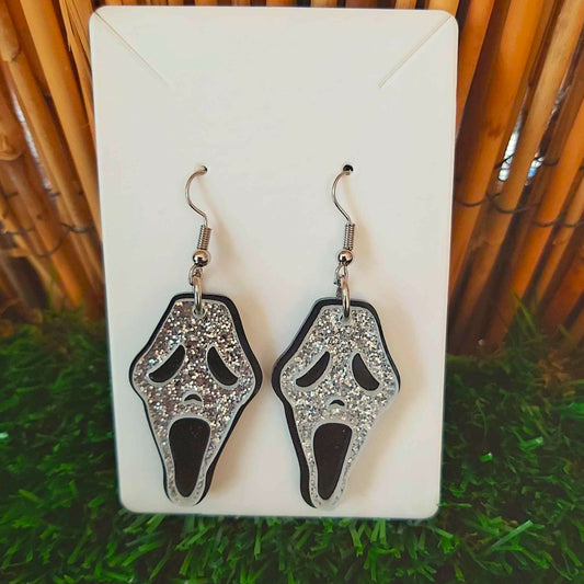 Handmade Horror Scream Earrings