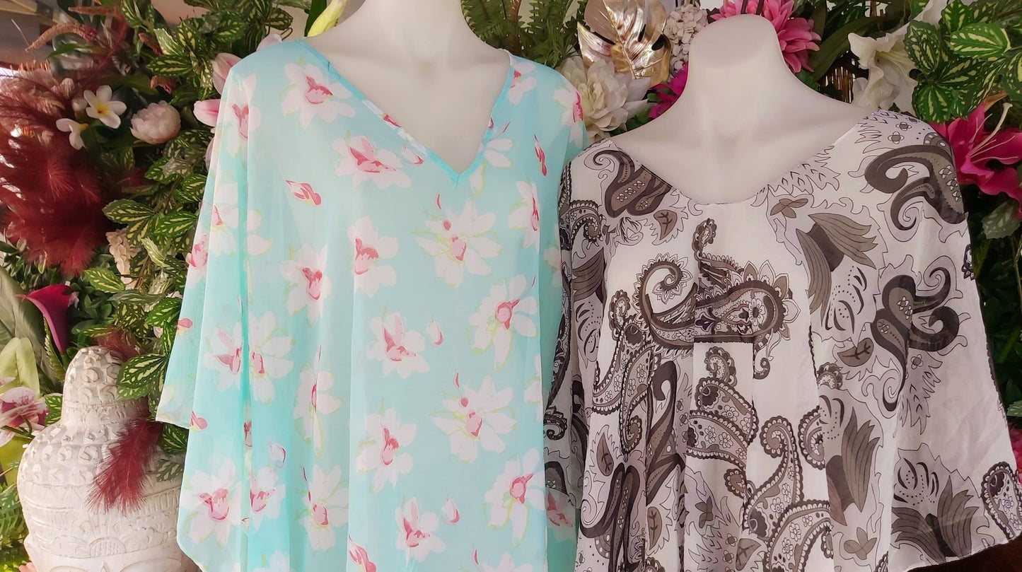 Oversized Relax Fit Beach Cover-Up Bohemian Kaftan 2 Pack Size 16-18