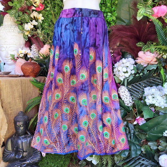 Tie Dye Gypsy Bohemian Maxi Skirt Size 14/16