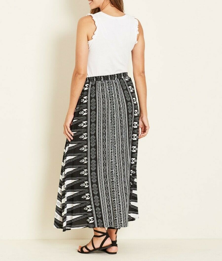 Crossroads Tribal Bohemian Maxi Skirt