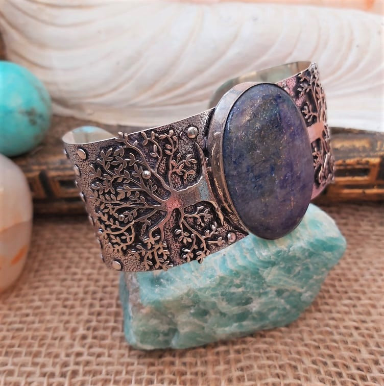 Lapis Lazuli Truth & Compassion Bangle (B167)