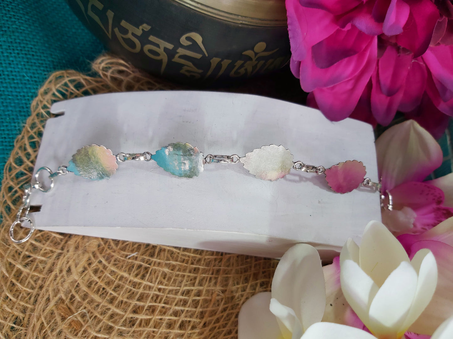 Amazonite Crystal Bracelet 22 cm (BRC34)