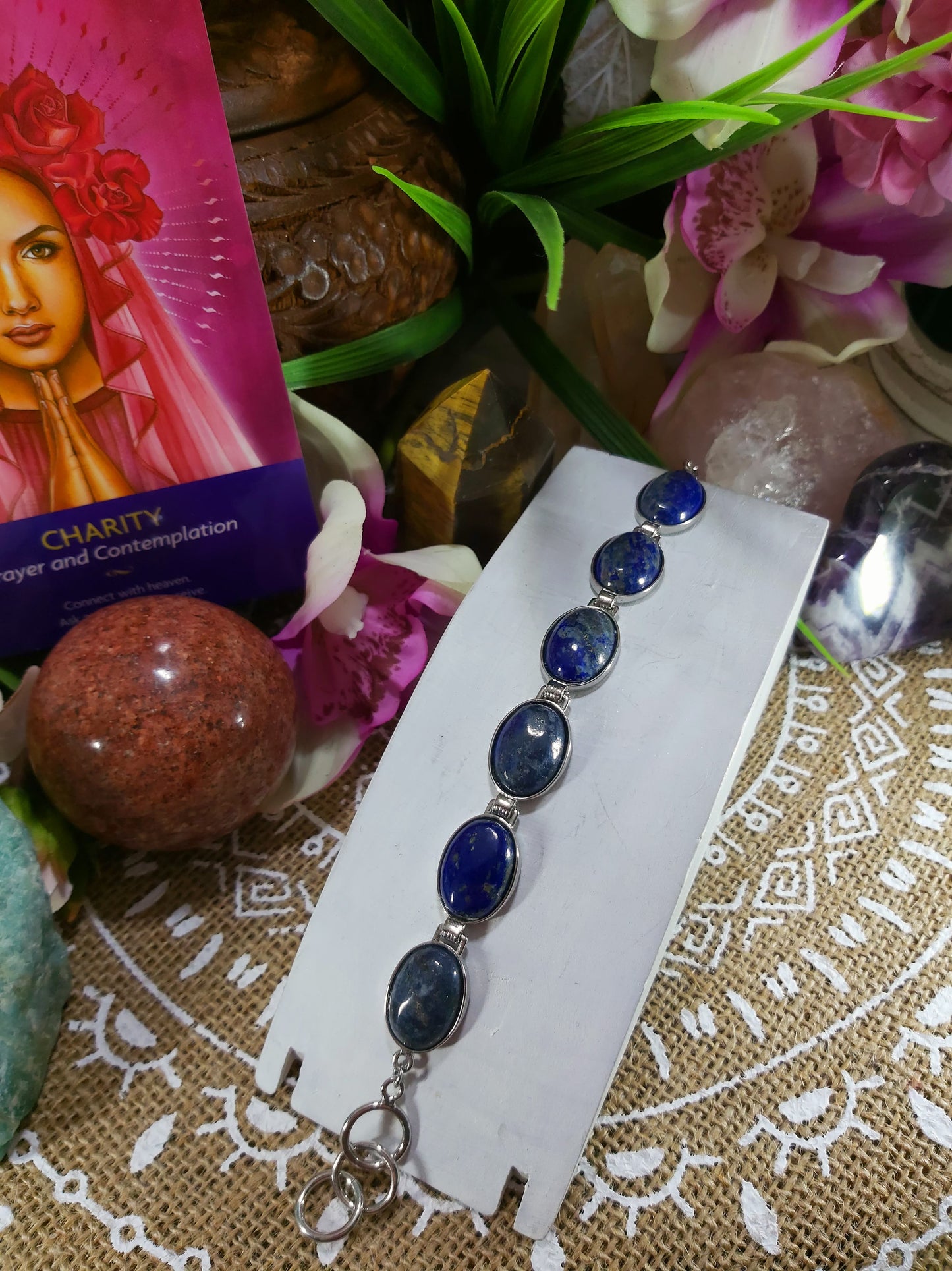 Lapis Lazuli Inner Vision Bracelet 18 cm (BRC50)