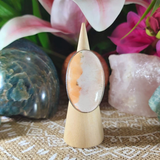 Scolecite Inner Peace Ring Size US 7 (E1075)