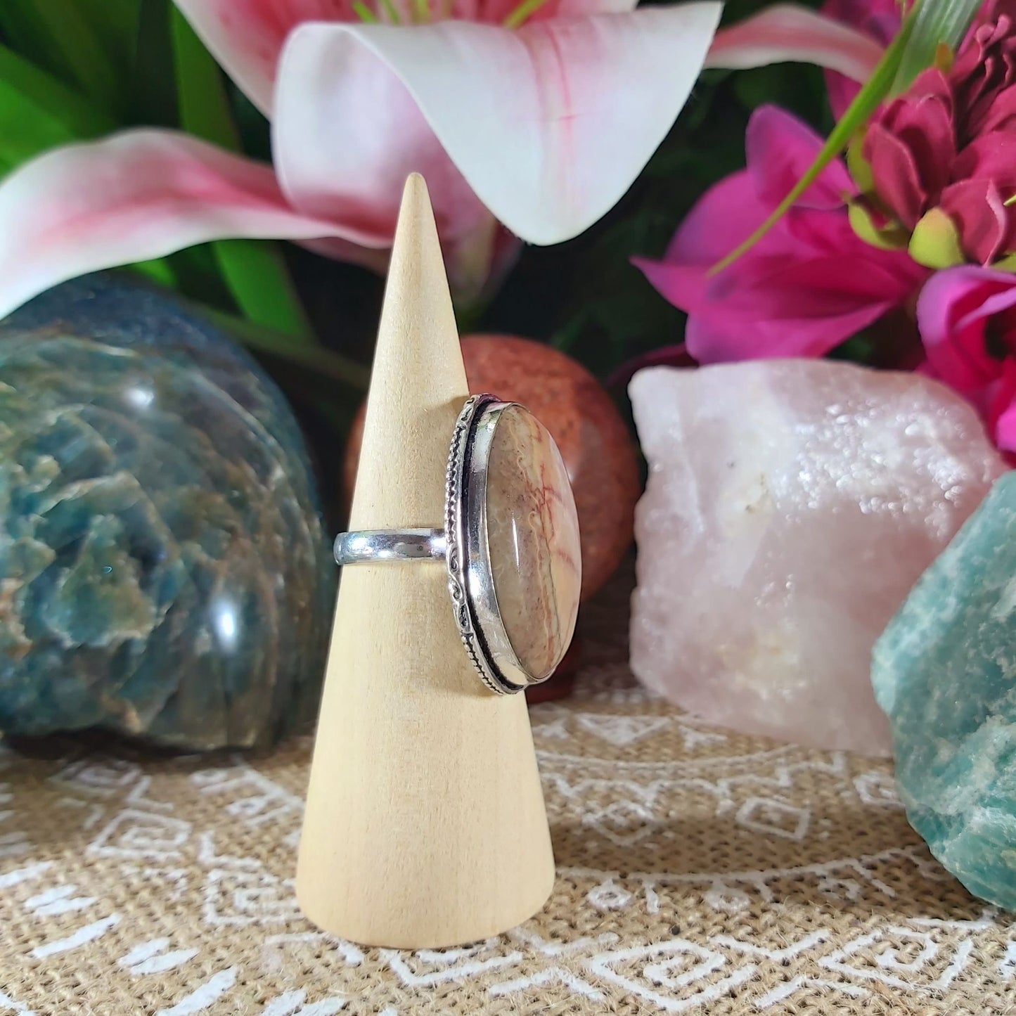 Jasper Supreme Nurturer Ring Size US 7 (E1098)