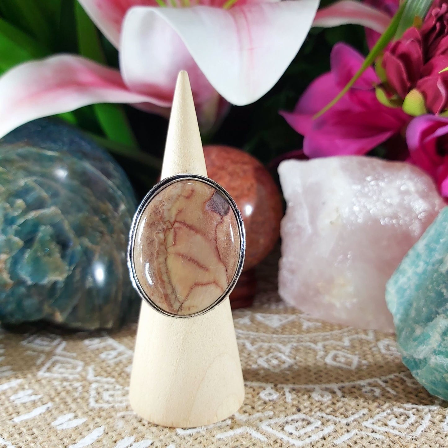 Jasper Supreme Nurturer Ring Size US 7 (E1098)