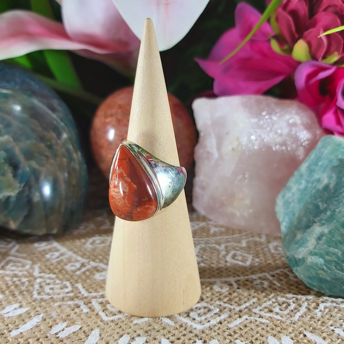 Jasper Supreme Nurturer Ring Size US 8 (E1101)