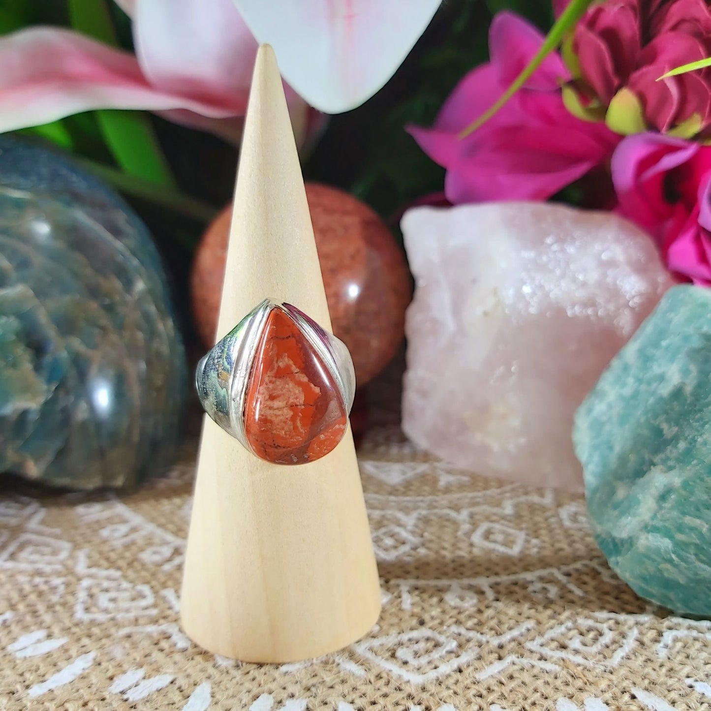 Jasper Supreme Nurturer Ring Size US 8 (E1101)