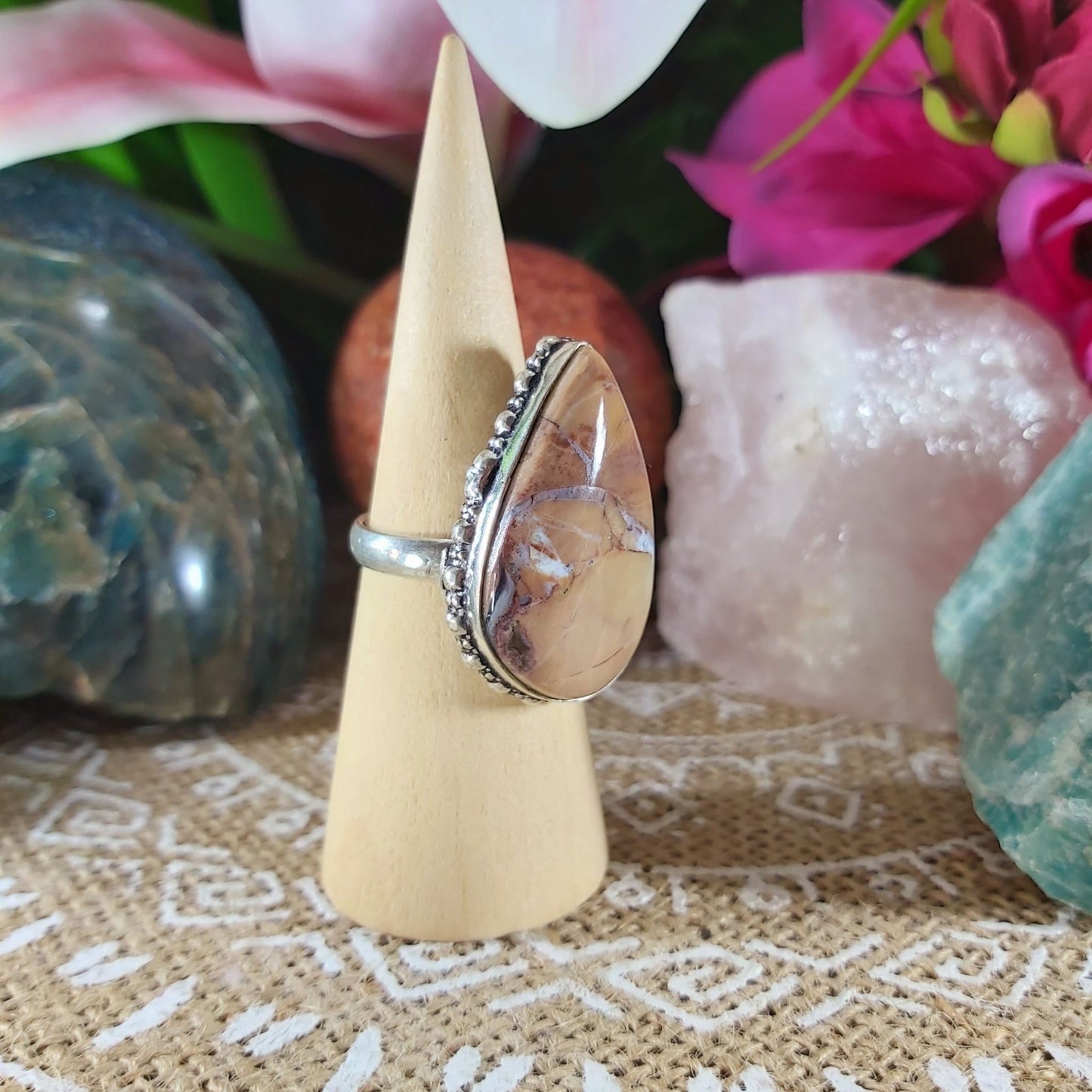 Jasper Supreme Nurturer Ring Size US 8.5 (E1103)