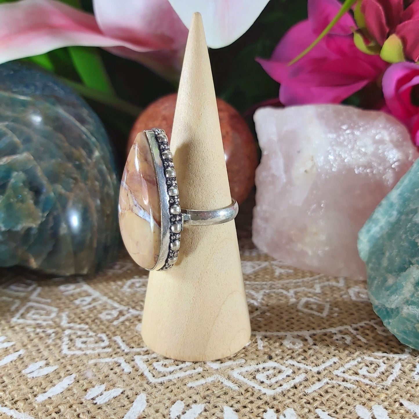 Jasper Supreme Nurturer Ring Size US 8.5 (E1103)