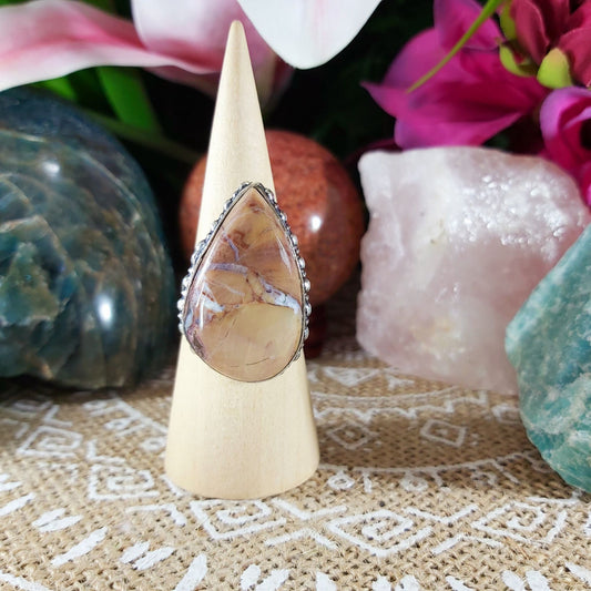 Jasper Supreme Nurturer Ring Size US 8.5 (E1103)