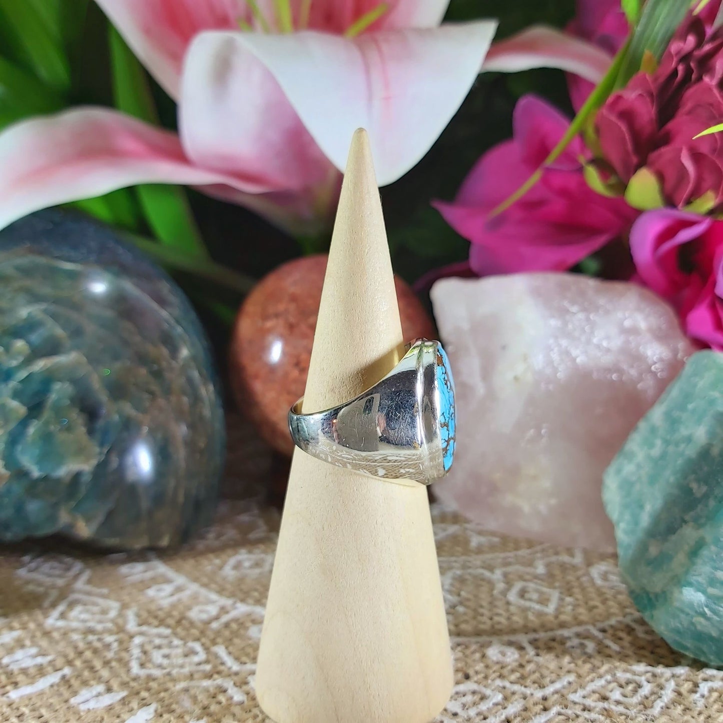 Turquoise Acceptance Gemstone Ring Size US 7 (E1110)