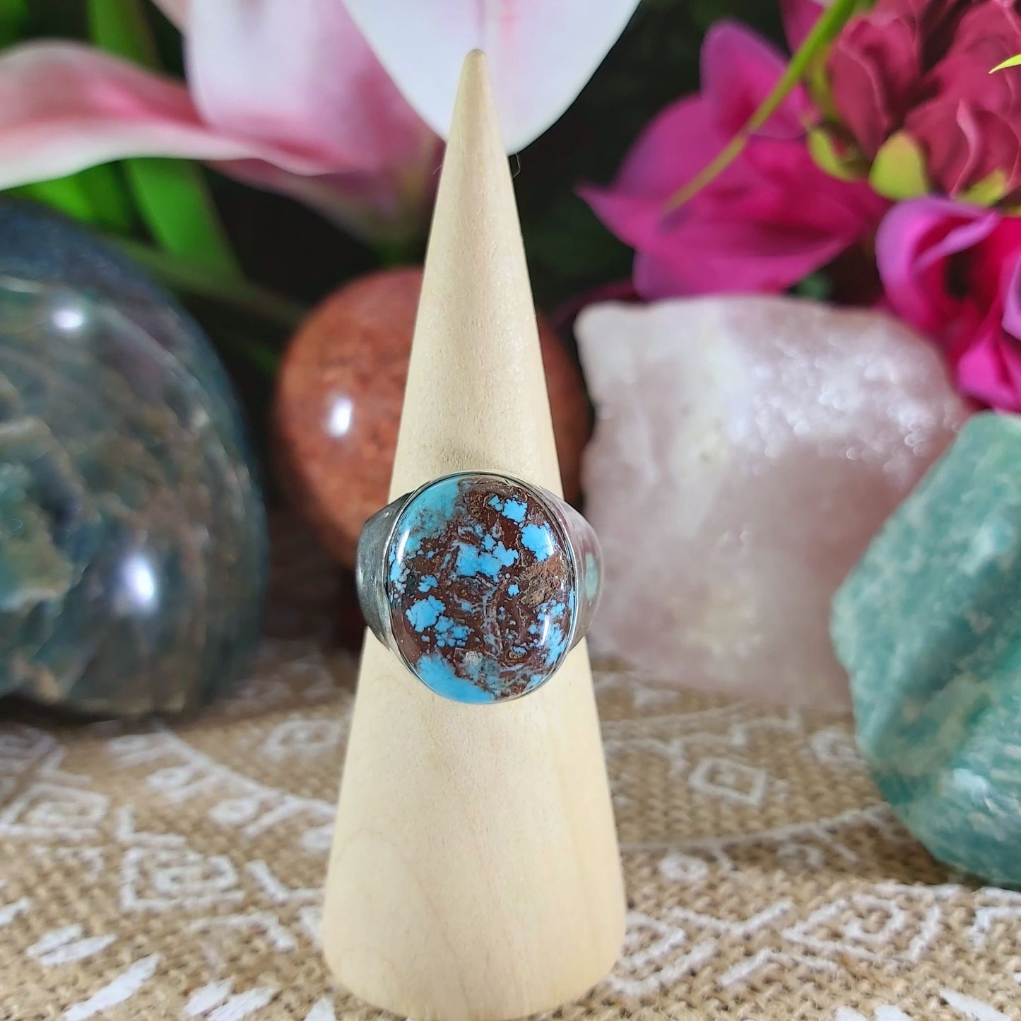 Turquoise Acceptance Gemstone Ring Size US 8 (E1113)
