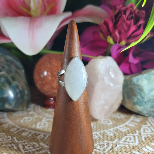 Rainbow Moonstone Ring Size US 6 (E1210)