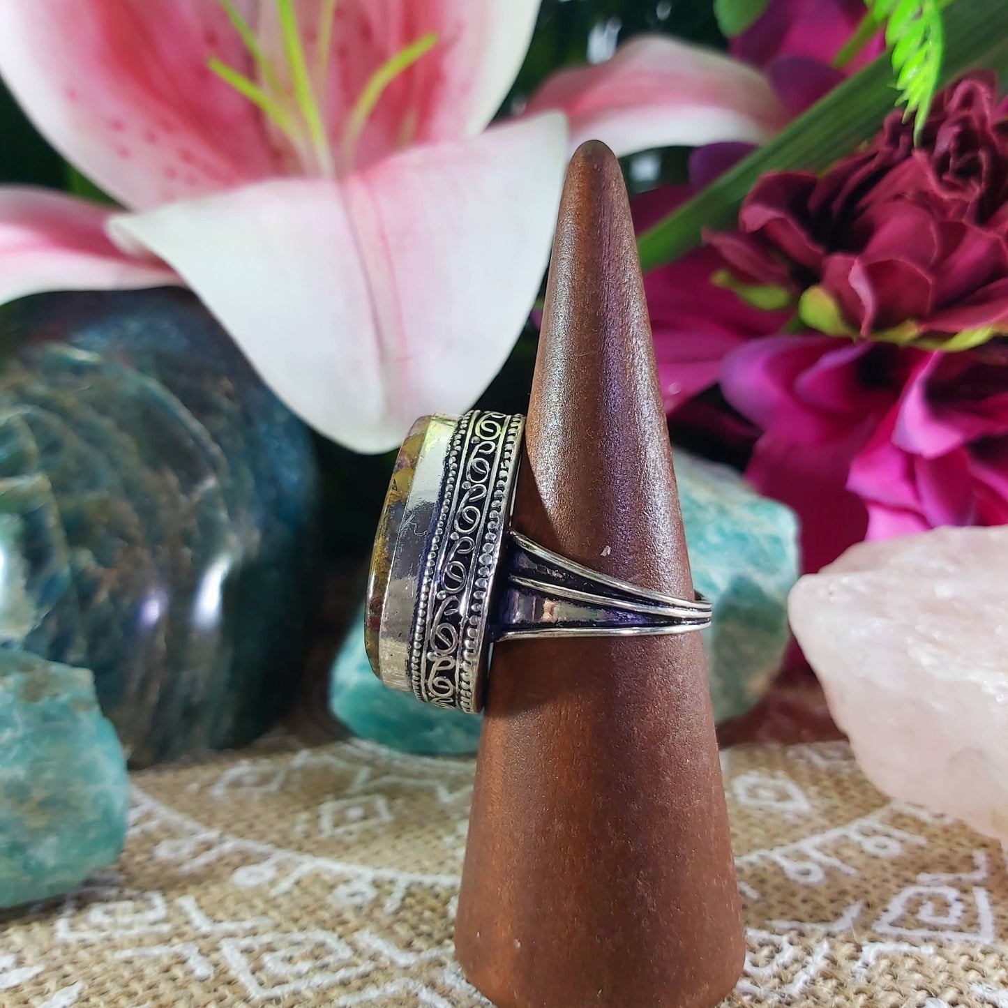 Agate Physical Well Being & Balance Ring US 10 (E1259)