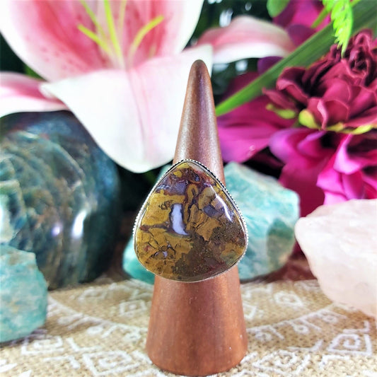 Agate Physical Well Being & Balance Ring US 10 (E1259)