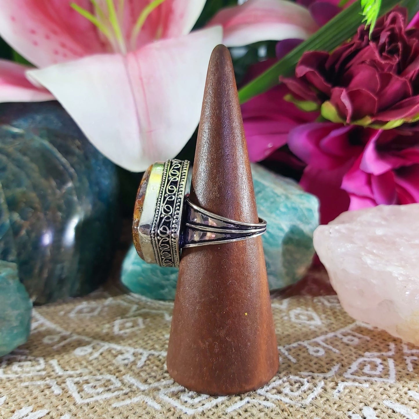 Agate Physical Well Being & Balance Ring US 9.5 (E1260)