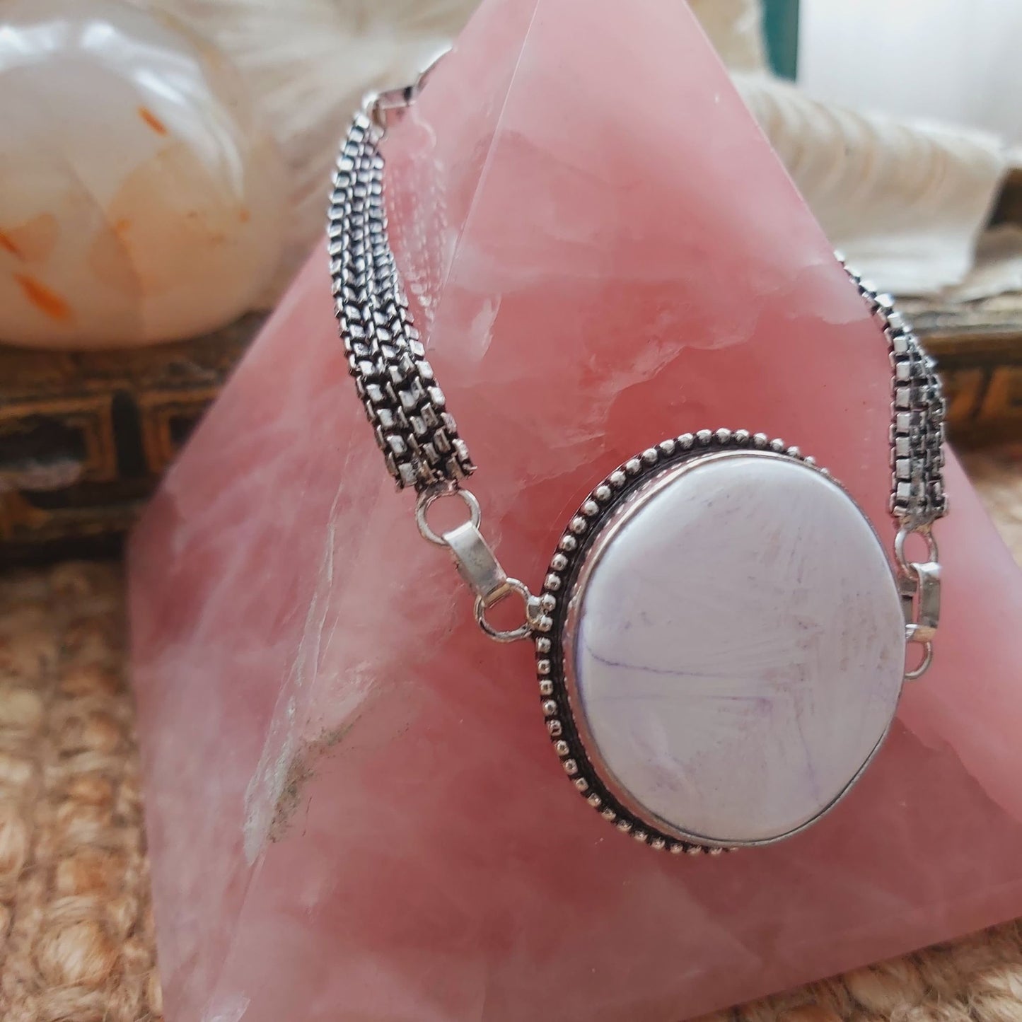 Scolecite Inner Peace Bracelet (B1346)