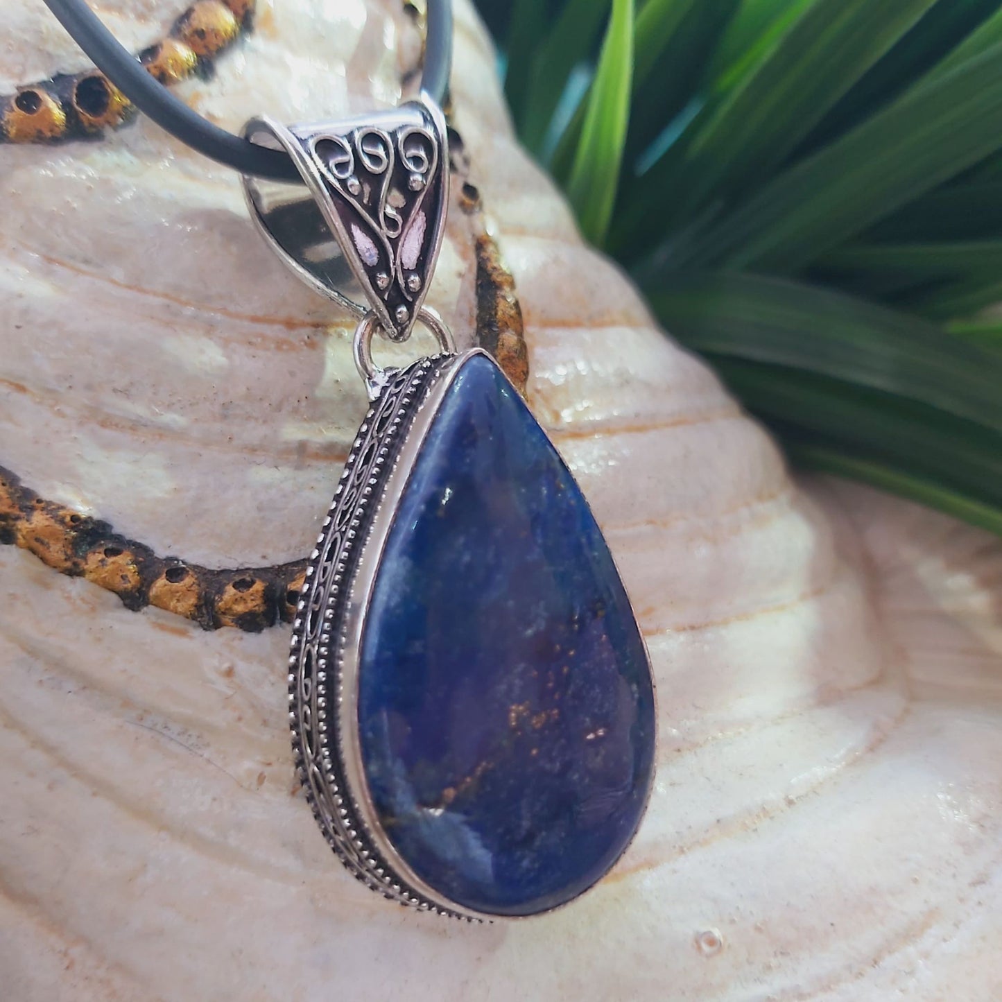Lapis Lazuli Self-Awareness & Clarity Pendant (E1463)