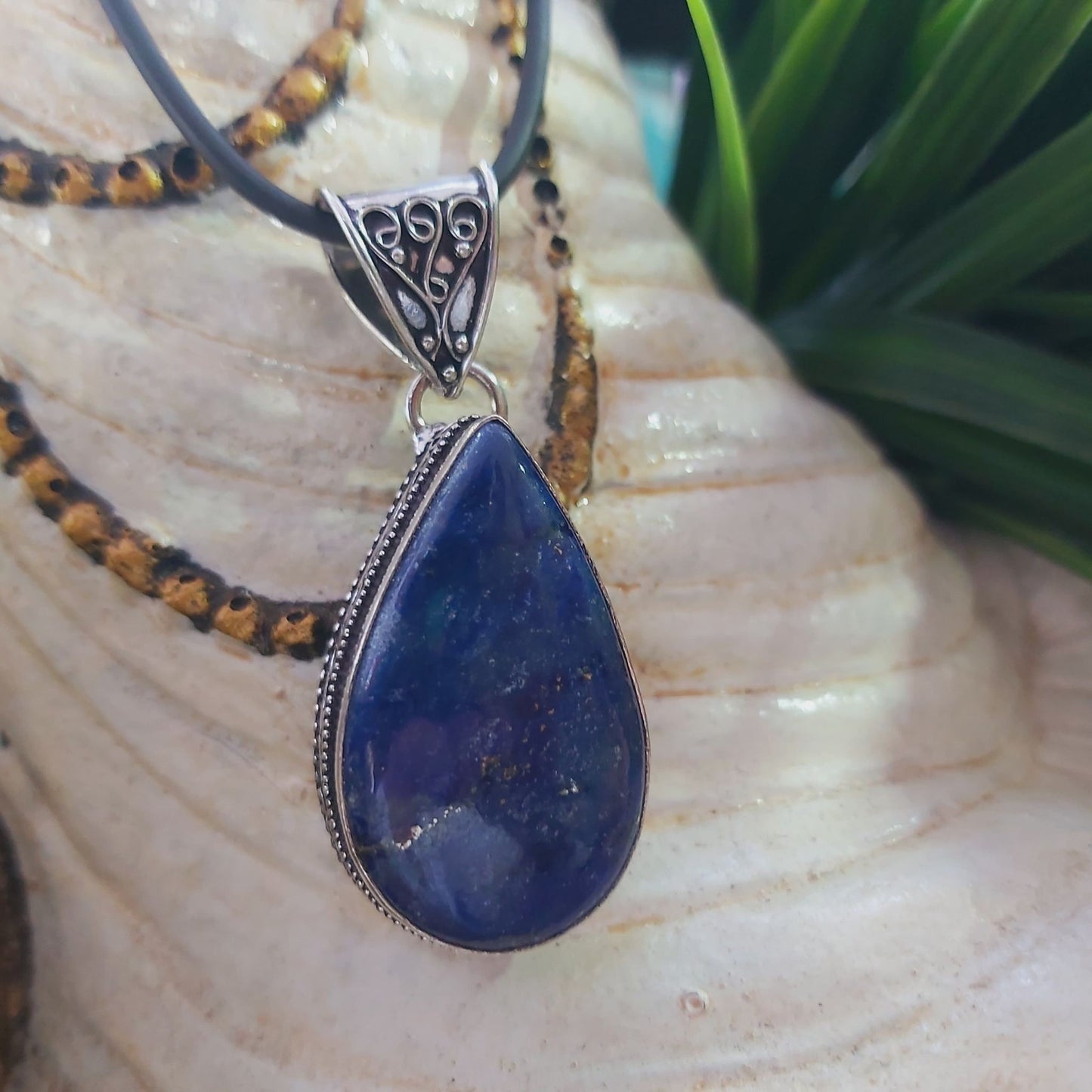 Lapis Lazuli Self-Awareness & Clarity Pendant (E1463)