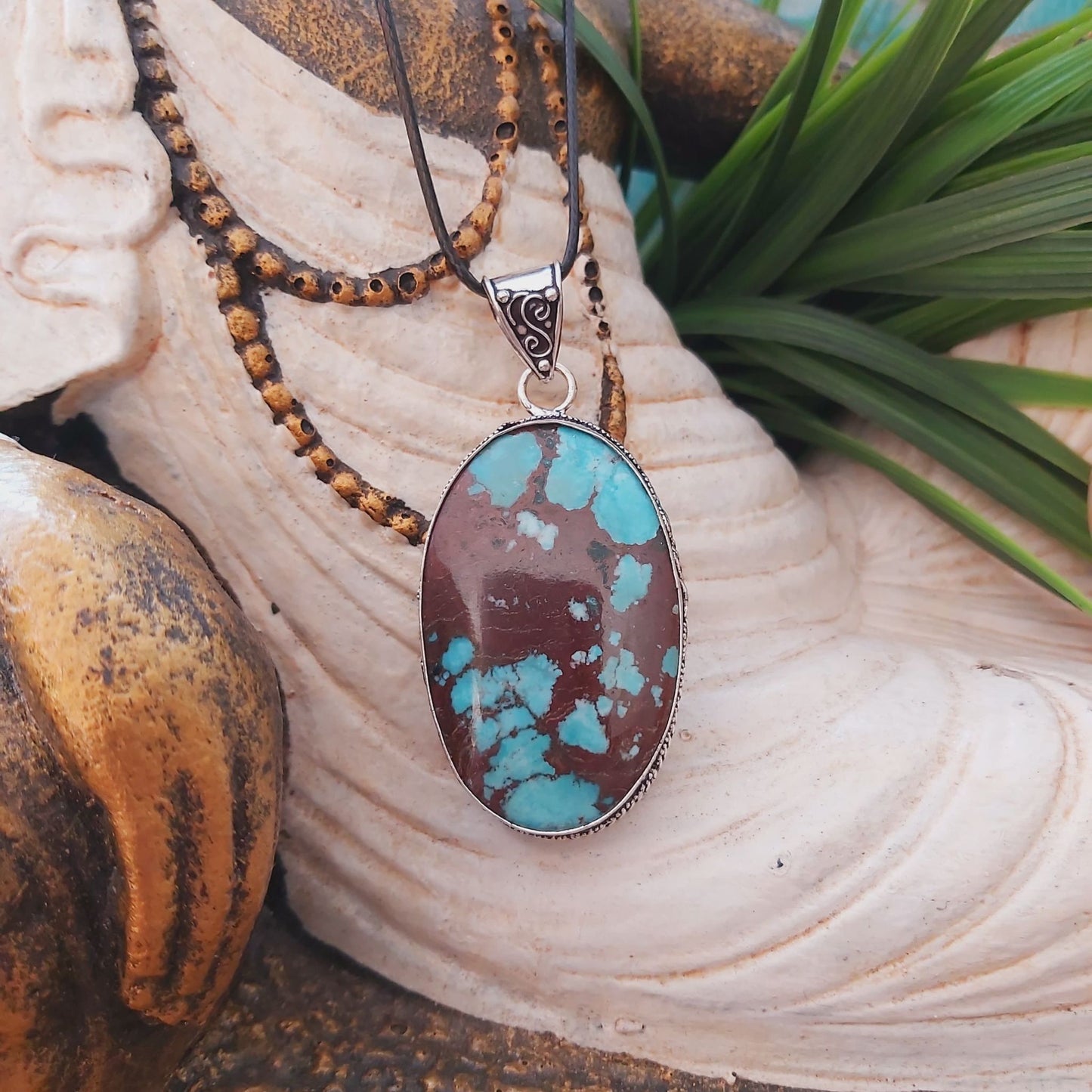 Turquoise Acceptance & Forgiveness Pendant (E1467)