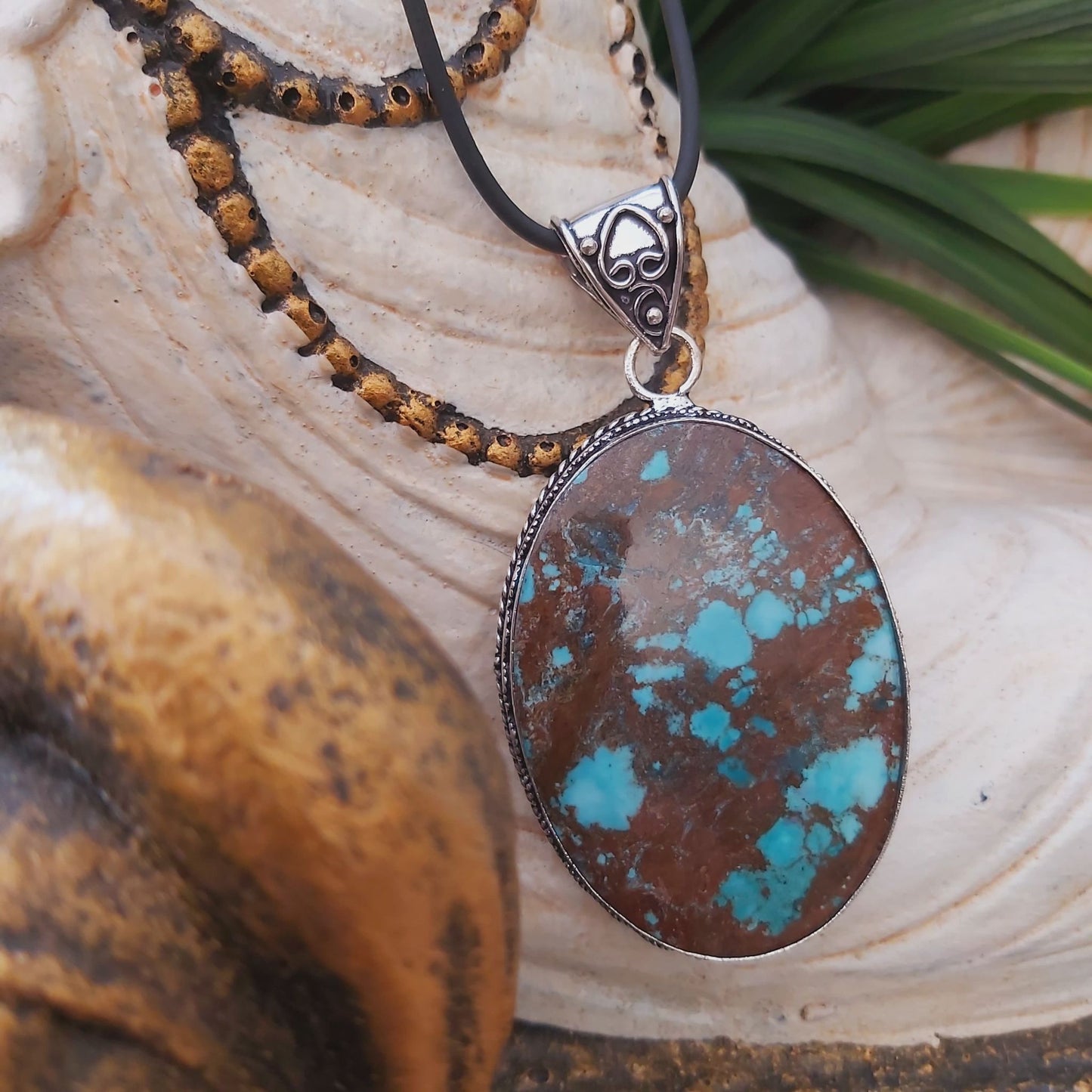 Turquoise Acceptance & Forgiveness Pendant (E1469)