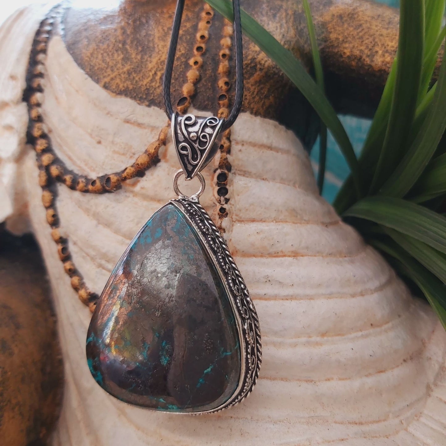 Turquoise Acceptance & Forgiveness Pendant (E1472)