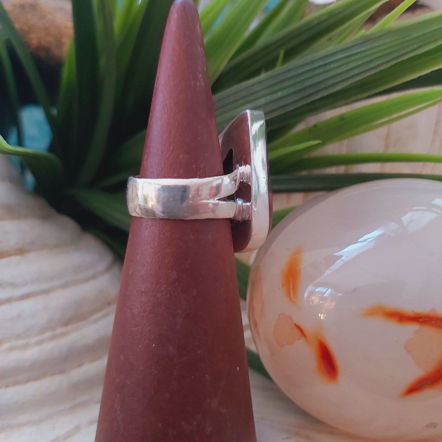 Rhodonite Self-Worth Ring US 7 (E1491)