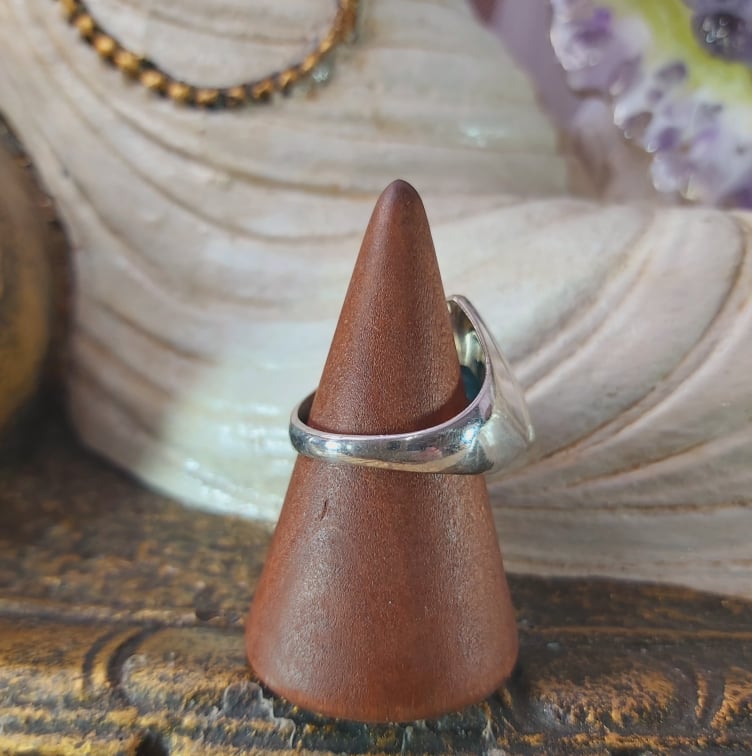 Apatite Third Eye Gemstone Ring US 9 (E1542)