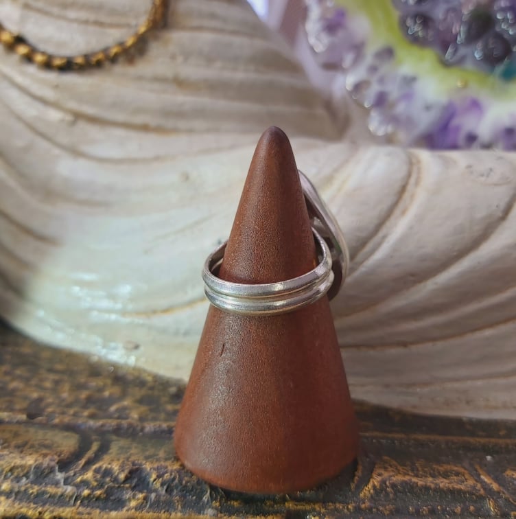 Labradorite Psychic Protection Gemstone Ring US 7 (E1547)