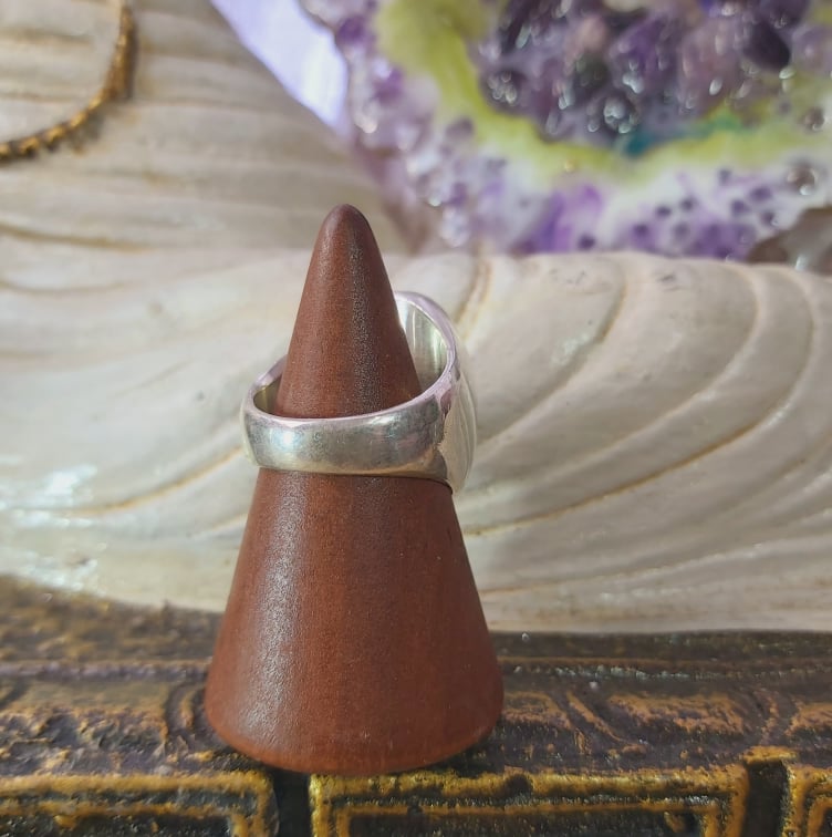 Labradorite Psychic Protection Gemstone Ring US 8 (E1555)