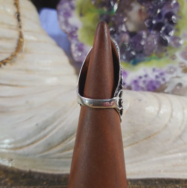 Sodalite Intuition & Self-Trust Gemstone Ring US 6 (E1595)